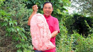 10kg Pork Fat Deepfried until Crispy Turning to The Most Flavorful Buns  Uncle Rural Gourmet [upl. by Tenrag]