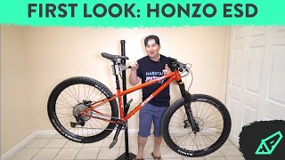 FIRST LOOK Kona Honzo ESD  A Modern Slack Steel Hardtail [upl. by Schreck809]