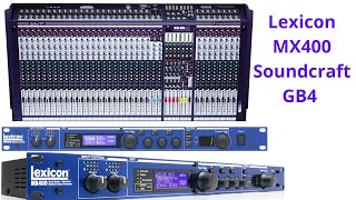 Soundcraft GB4 2432 Channel Mixing console  With Lexicon Mx 400 Fx Processer  gb4fxMx200 [upl. by Markland241]