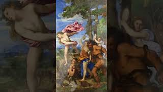 1 Minute Museum Famous Painting of Women  Bacchus and Ariadne by Titian shortsart [upl. by Adiene]