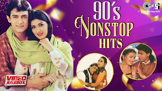 90s Non Stop Hits  Bollywood 90s Romantic Songs  Love Songs  90s Evergreen Hindi Video Jukebox [upl. by Honan]