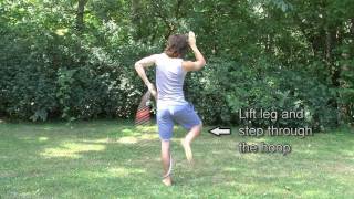 Hula Hoop Tricks Behind the Back Escalator Hoopsmiles Tutorial [upl. by Yttig301]