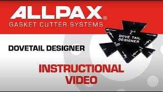 Allpax Dovetail Designer Instructional Video [upl. by Bazluke]