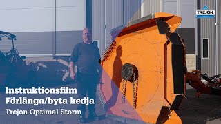 Instruktionsfilm förlänga eller byta kedja på Trejon Optimal kedjeröjare [upl. by Anirpas]