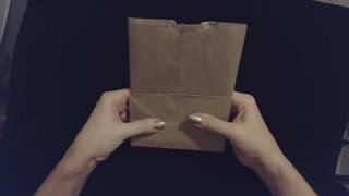 ASMR Request 🛍️ Paper Bag Sounds  Folding Whisper [upl. by Aihsitan365]