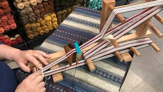 Weaving on an Inkle Loom [upl. by Alrahs405]