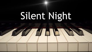 Silent Night  Christmas piano instrumental with lyrics [upl. by Enella]