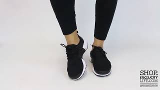 Womens Nike Presto Black White On feet Video at Exclucity [upl. by Amihsat400]