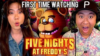 My girlfriend watches Five Nights At Freddys 2023 for the FIRST time [upl. by Lydell]