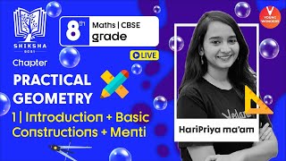 Practical Geometry Introduction  Basic Constructions  Class 8 Maths Chapter 3  Haripriya Maam [upl. by Noinatrad]