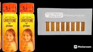 HOW TO USE CAROTONE OIL WITH HER SKIN WHITENING AMPOULE [upl. by Egni]