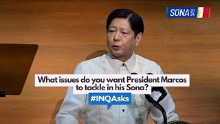 Sona 2024 What issues do you want President Bongbong Marcos to tackle [upl. by Huberman]