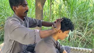 14 year old boy massage by bangali massager headmassage head satisfying [upl. by Htessil]