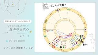 【一週間の星読み】2024年63～9（66の双子座新月も解説しています） [upl. by Oilenroc]