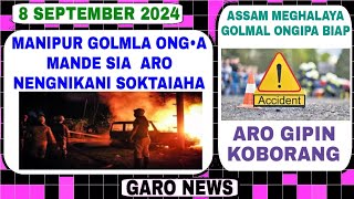 Garo News8 September 2024Mechik saksa ko Govt ni gari salkrope siata aro Meghalaya Assam Border [upl. by Aihcropal]