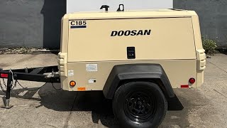 2016 DOOSAN 185 CFM diesel air compressor at Ironpower Industries 11041 [upl. by Aicelef]