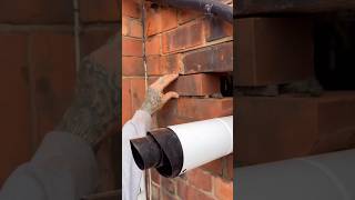 How To Brick Up That Old Flue Like A Pro diy howto brickwork asmr shorts [upl. by Mercado]