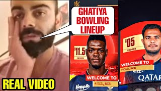 Virat Kohli not happy with RCB managements huge mistake in IPL Auction amp RCB poor bowling lineup [upl. by Dnalevets276]