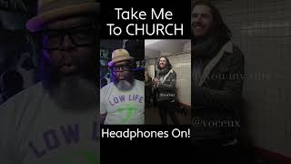 Harmonizing with Hozier in the Subway  Take Me to Church Cover [upl. by Trocki921]