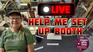 Help Me Set Up Antique Booth Live Stream [upl. by Naraj]