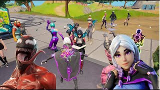 Emote Battles with NEW Carnage Skin And Torin Skin in Party Royale Season 8 Fortnite [upl. by Wystand]