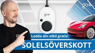 Ladda elbil med solceller Så här kan du använda överskottsel för ladda din bil  goe [upl. by Branen]