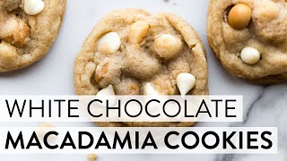 White Chocolate Macadamia Nut Cookies  Sallys Baking Recipes [upl. by Jany]