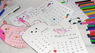 How to make cute birthday calendars [upl. by Nonnel]