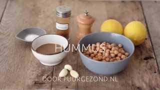 Hoe maak je hummus Door PuurGezond [upl. by Salena]