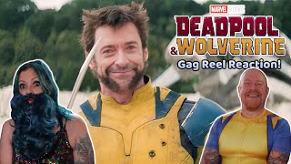 Deadpool amp Wolverine Gag Reel Reaction Ryan Reynolds Hugh Jackman [upl. by Schapira322]