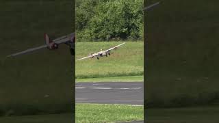 B24 Liberator coming in for a smooth landing on a windy day [upl. by Rheims]