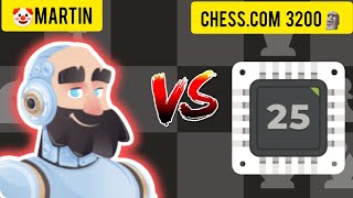 Can The Chesscom Maximum3200 defeat MartinGen Martin  Maximum 3200 Vs Gen Martin [upl. by Orten104]