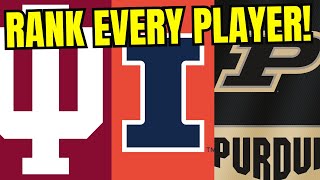 Ranking every player on Illinois Purdue and Indiana [upl. by Syxela916]