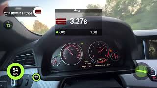 BMW F11 M550d xDrive STAGE15 Dragy acceleration 14 mile 100200 [upl. by Arol750]