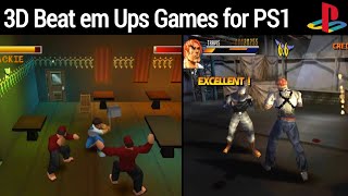 Top 10 Best 3D Beat em Ups Games for PS1 [upl. by Nath]