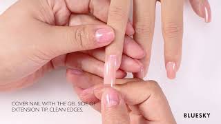 Bluesky Gum Gel  Create Nail Extensions At Home [upl. by Liuqnoj]