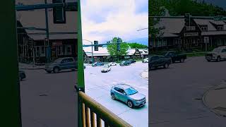 Cross Roads Downtown ASMR Traffic Sandpoint City 🌆 Idaho roadtrip usa [upl. by Retsehc]