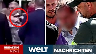 ATTENTAT AUF FICO Fünf Schüsse auf SlowakeiPremier Zustand kritisch Video zeigt Täter  STREAM [upl. by Alimaj]