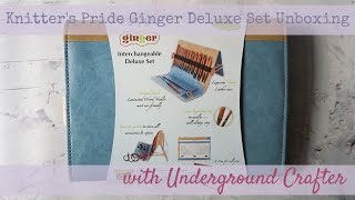 Knitters Pride Ginger Interchangeable Needles Deluxe Set unboxing [upl. by Eceinert]