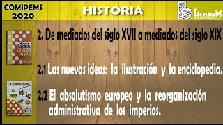 Las nuevas ideas la ilustración y la enciclopedia y el absolutismo europeo COMIPEMS 2020 [upl. by Idola]