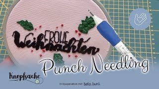 Punch Needle Technik erklärt I Wie geht Punch Needling [upl. by Ainekahs]