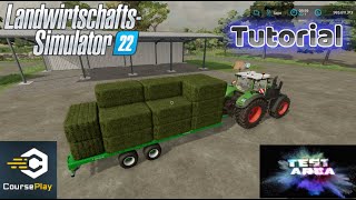 LS22 Courseplay Tutorial 11 Ballensammeln mit Autoload Funktion [upl. by Ailina]