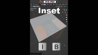 Blender Keyboard Shortcut ➦ Inset [upl. by Noived]