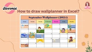 How to draw a wall planner in Excel [upl. by Hausmann]