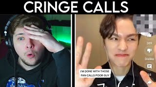 NEW KPOP FAN REACTS TO Kpop Idols VS Cringey Fancalls [upl. by Thera]