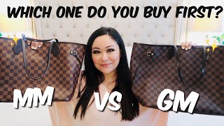 LOUIS VUITTON NEVERFULL MM VS GM  WHICH SHOULD YOU GET GET FIRST🤔 [upl. by Hooke771]