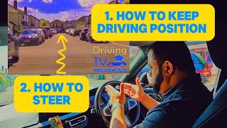 HOW TO KEEP NORMAL DRIVING POSITION and HOW TO STEER GOING ROUND  Centered Driving Position [upl. by Yordan]