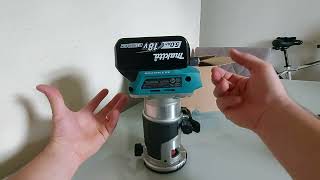 Tupia laminadora DRT50Z bateria Makita 18volts [upl. by Elpmet]