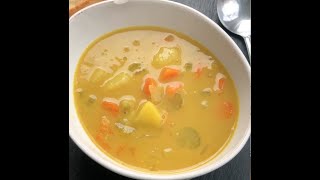 Curried split pea soup I The Buddhist Chef [upl. by Ecidna]