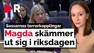 Magdalena Andersson S skämmer ut sig i riksdagen [upl. by Leynad]